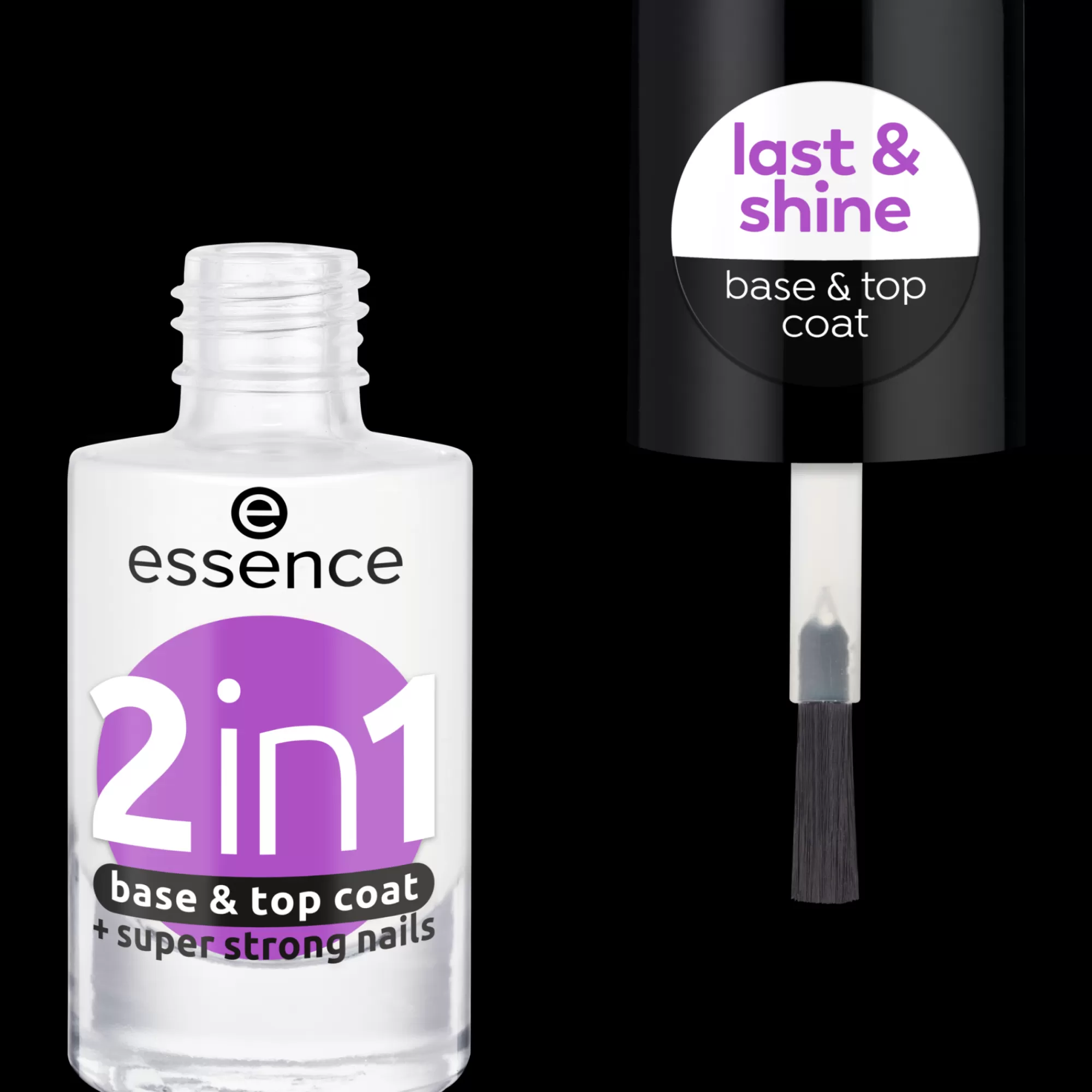 essence Top & Base Coat | 2in1 smalto unghie base & top coat