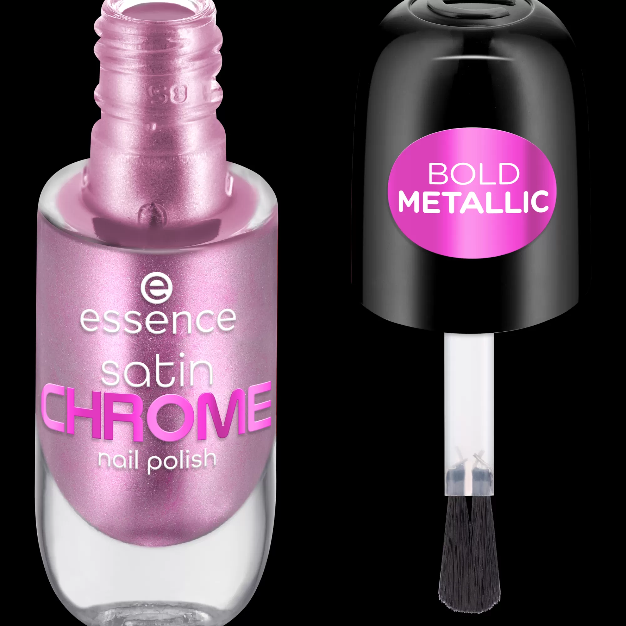 essence Smalti | satin CHROME smalto unghie 02 - Artificial Pinktelligence