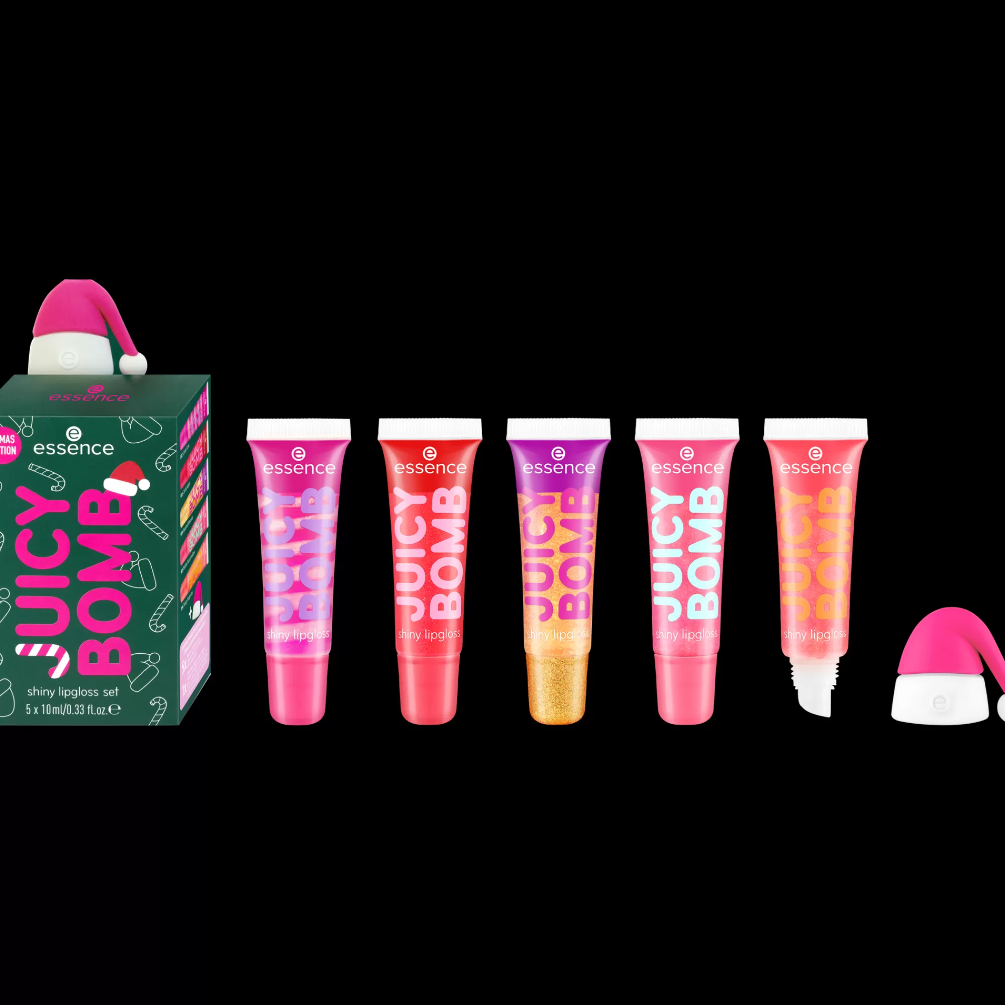 essence Lucidalabbra | Set lucidalabbra JUICY BOMB Xmas Edition
