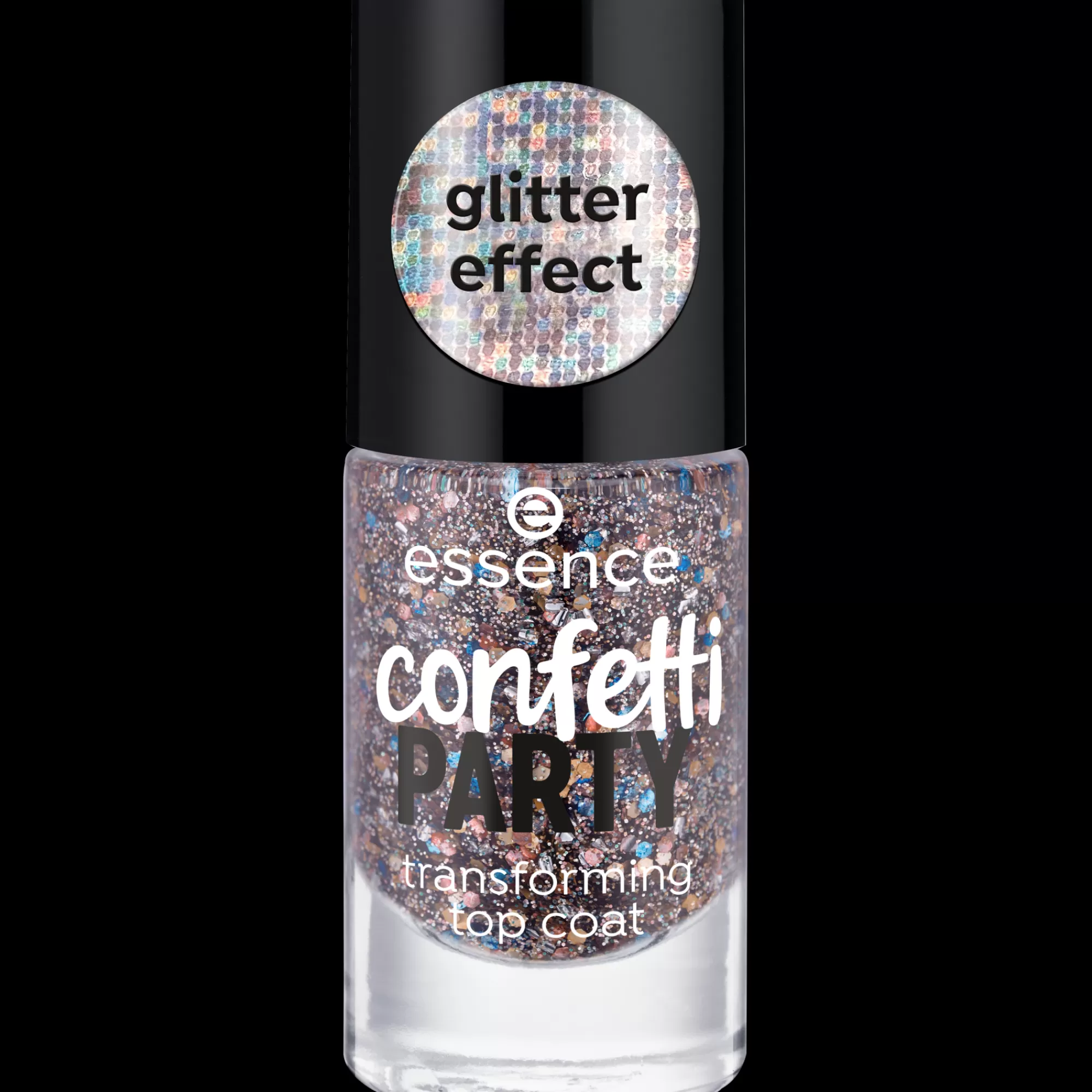 essence Top & Base Coat | Toap coat Confetti PARTY transforming