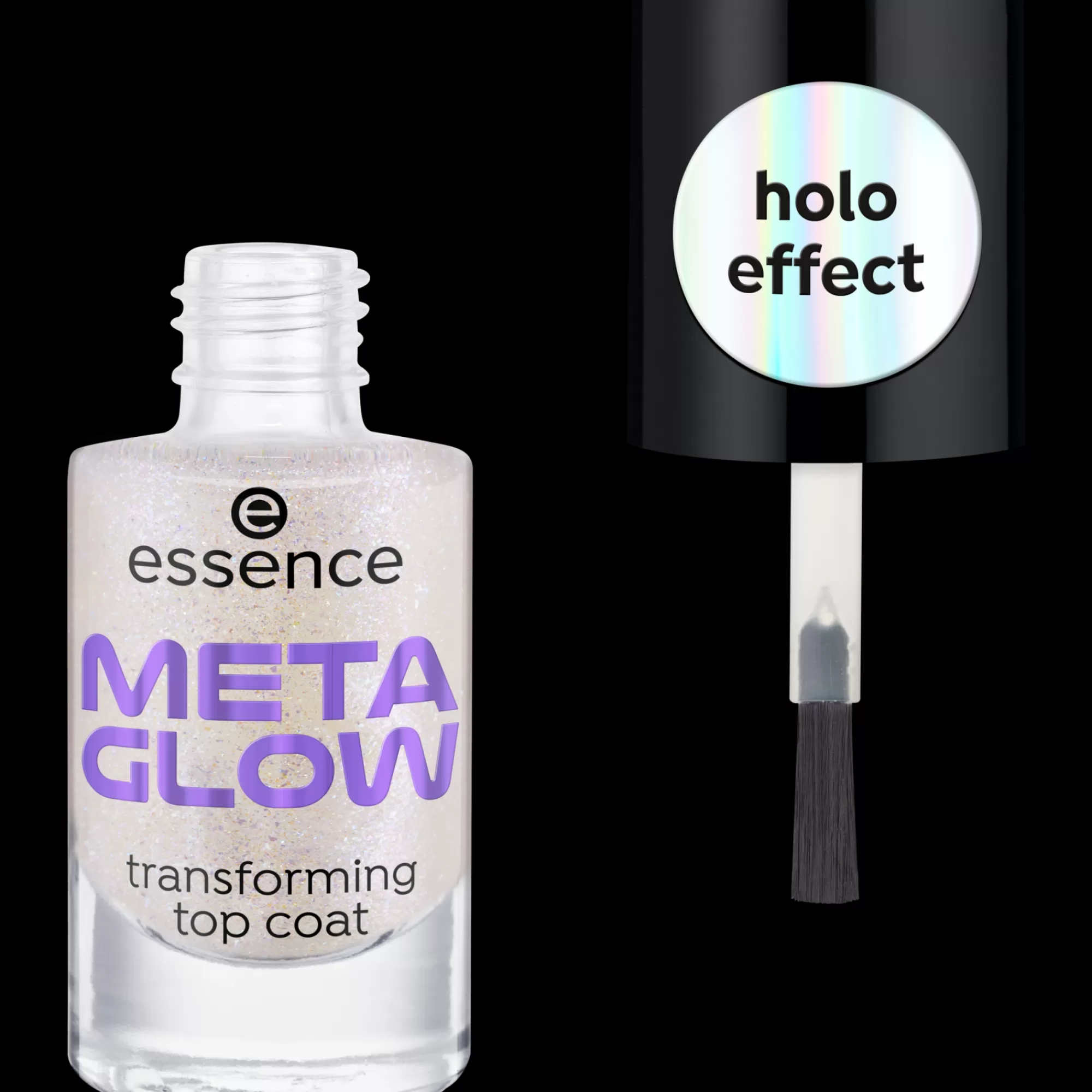 essence Top & Base Coat | Top coat transforming META GLOW